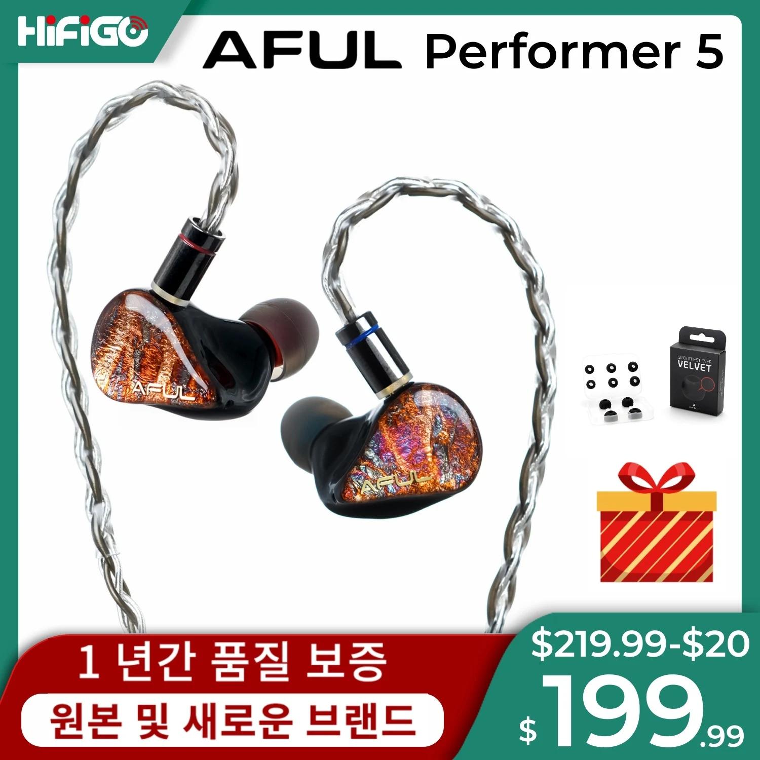 HiFiGO AFUL Performer 5 / Performer 5 1DD + 4BA ̾  ̾, ְ  ̺긮 ̹ , HiFi  Ʃ IEM
